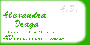 alexandra draga business card